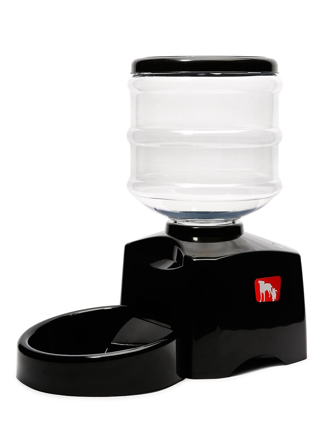 LCD Display Automatic Pet Feeder Black/Clear 40x22x25centimeter