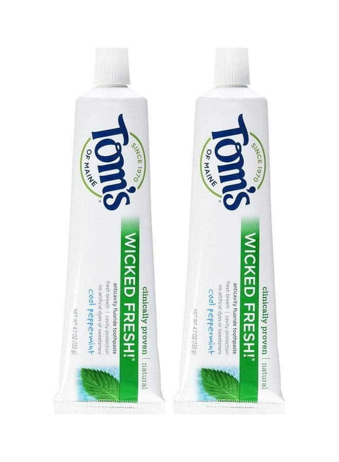 Pack Of 2 Wicked Fresh Anticavity Fluoride Toothpaste 133grams