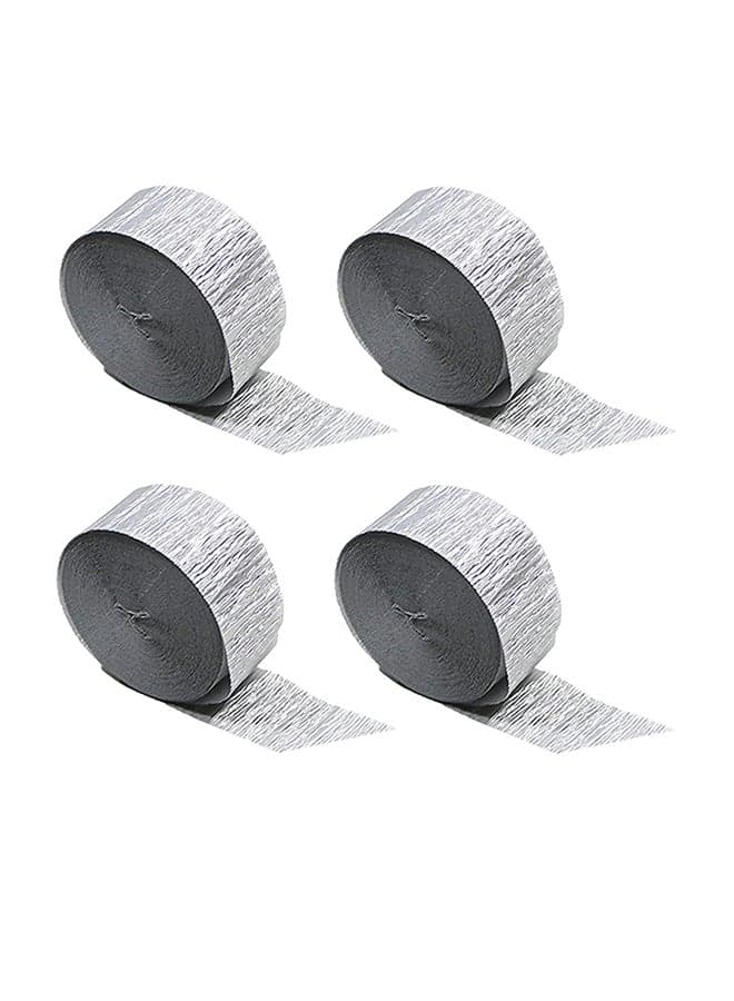 Pack Of 4 Crepe Paper Streamer 290feet