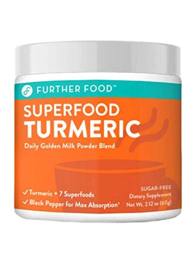 Superfood Turmeric Golden Milk Powder Dietary Supplement