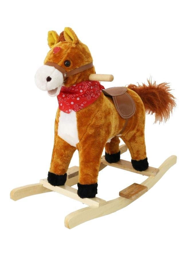 Unicorn Horse Wooden Rocker