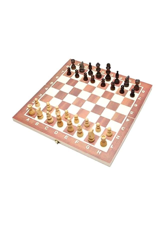 Wooden Chess Pieces And Board