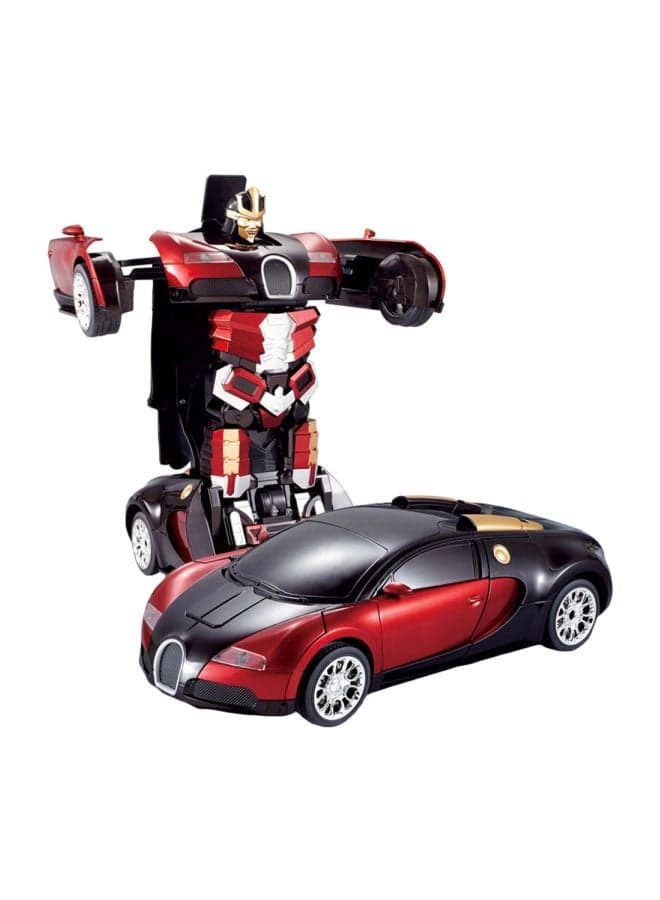 One Button Transforming Car Into Robot Toy