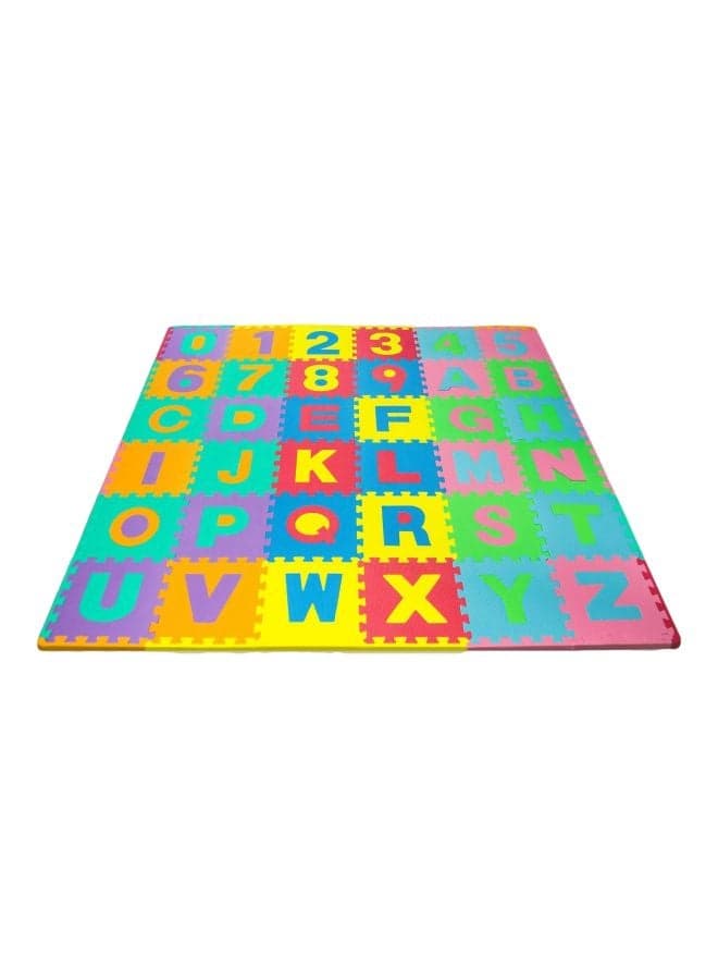 36-Piece Alphabet And Number Puzzle Mat