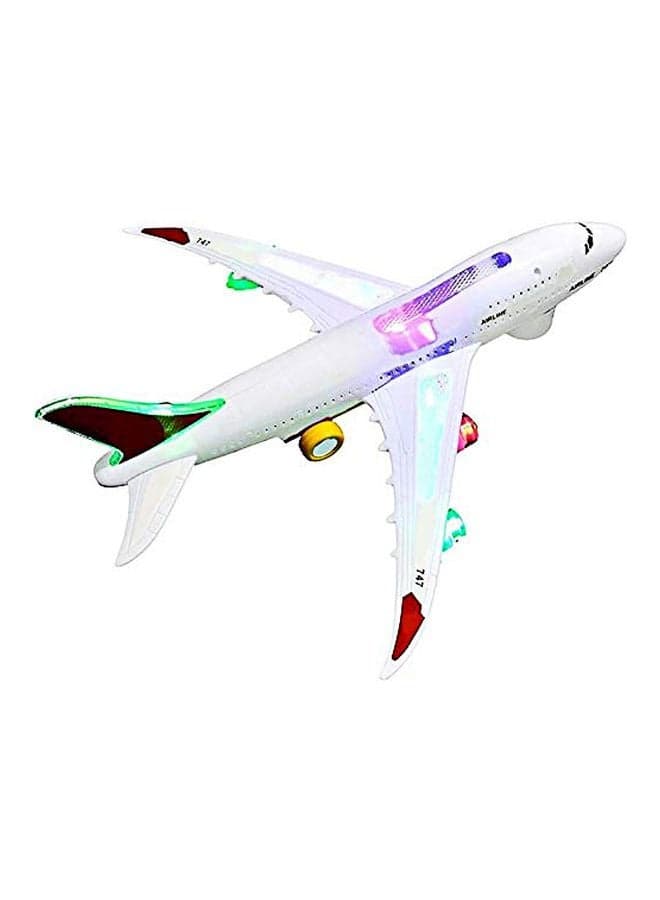 Battery Operated Light And Sound Aeroplane Multicolour
