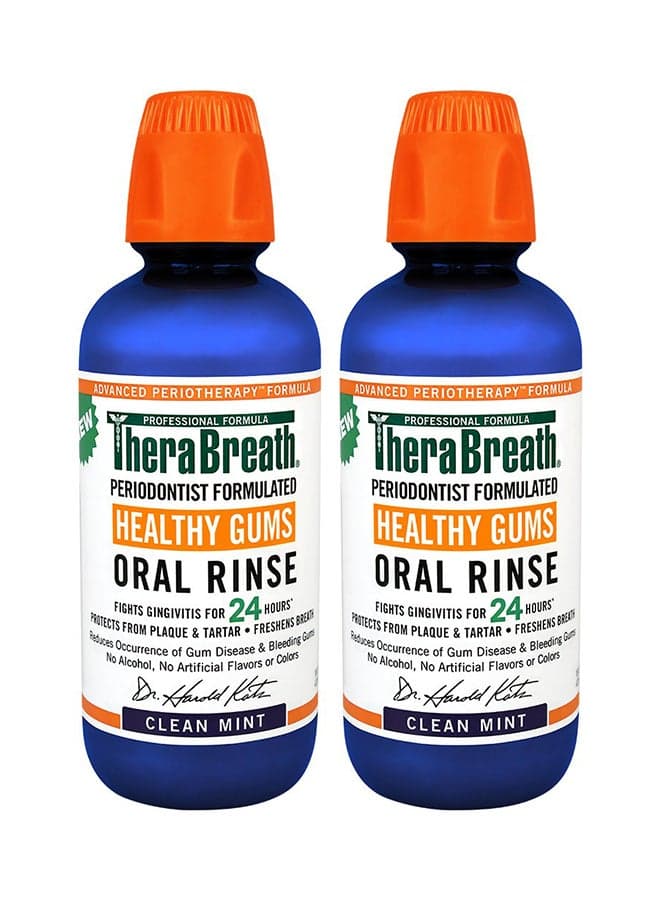 Pack Of 2 Clean Mint Oral Rinse