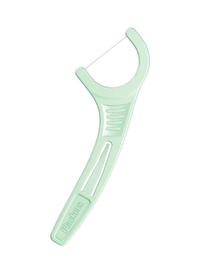 Pack Of 3 Micro Mint Dental Flossers Green 3 X 8.8inch