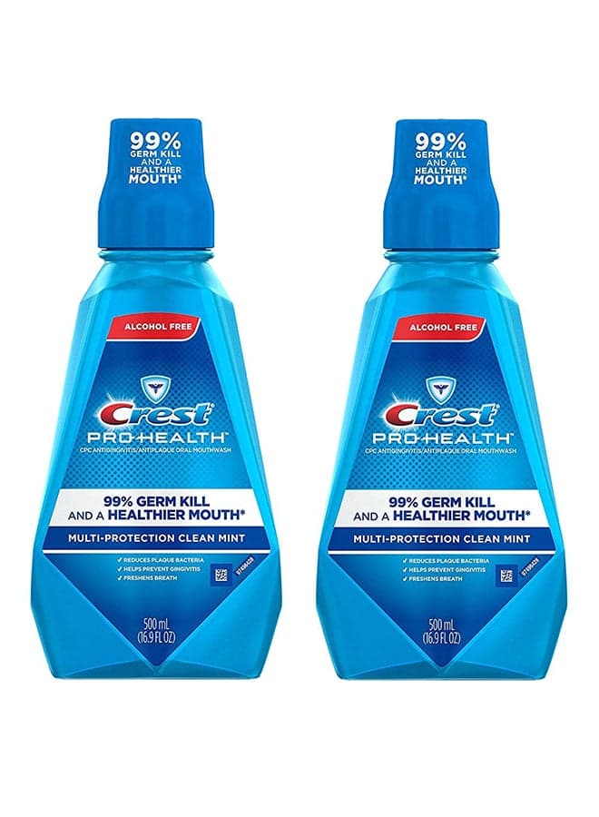 Pack Of 2 Pro Health Multi Protection Clean Mint Mouthwash
