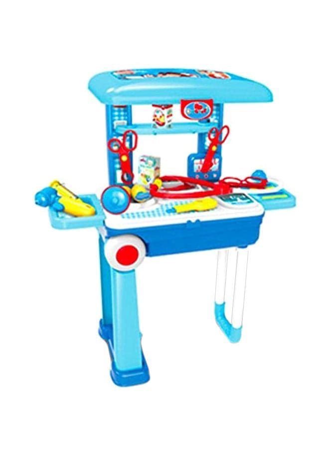 2 In 1 Doctor Nurse Medical Box Trolley Set With Accessories
