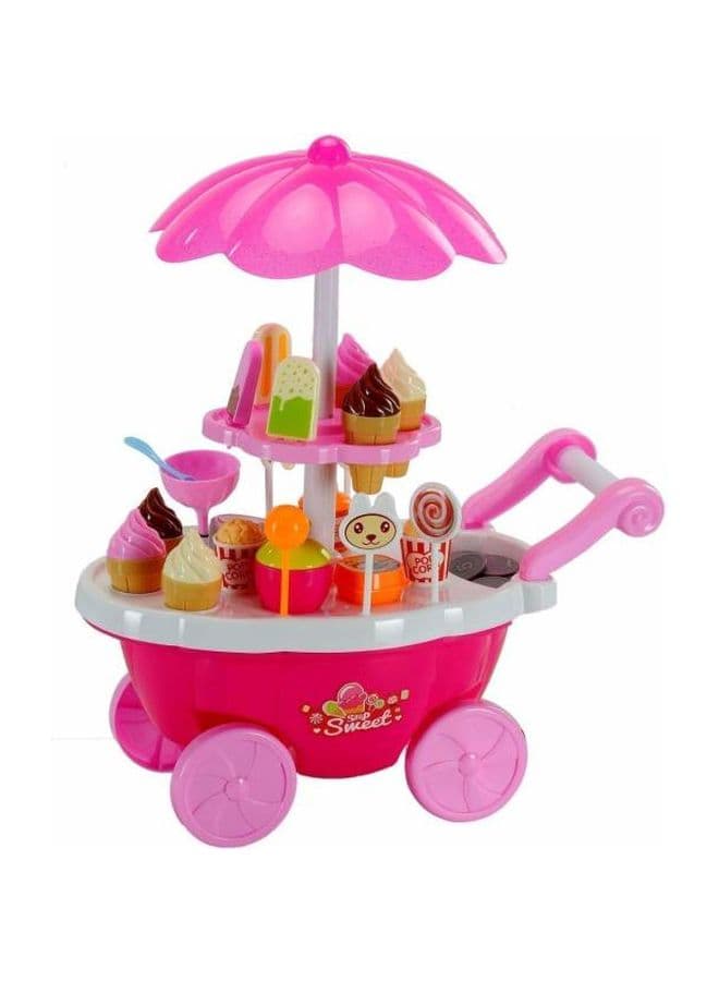 Sweet Ice-Cream Shop Cart With Music And LED Lights