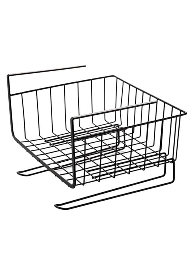 Under Shelf Organizer Storage Basket Black 28.5*19.5*26cm