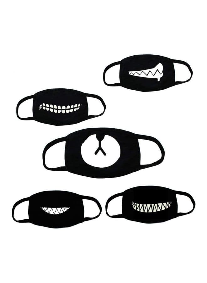 5-Piece Cotton Blend Anti Dust Face Mouth Mask