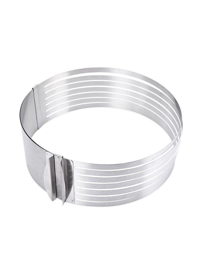 7-Layer Cake Slicer With Adjustable Diameter silver 25cm