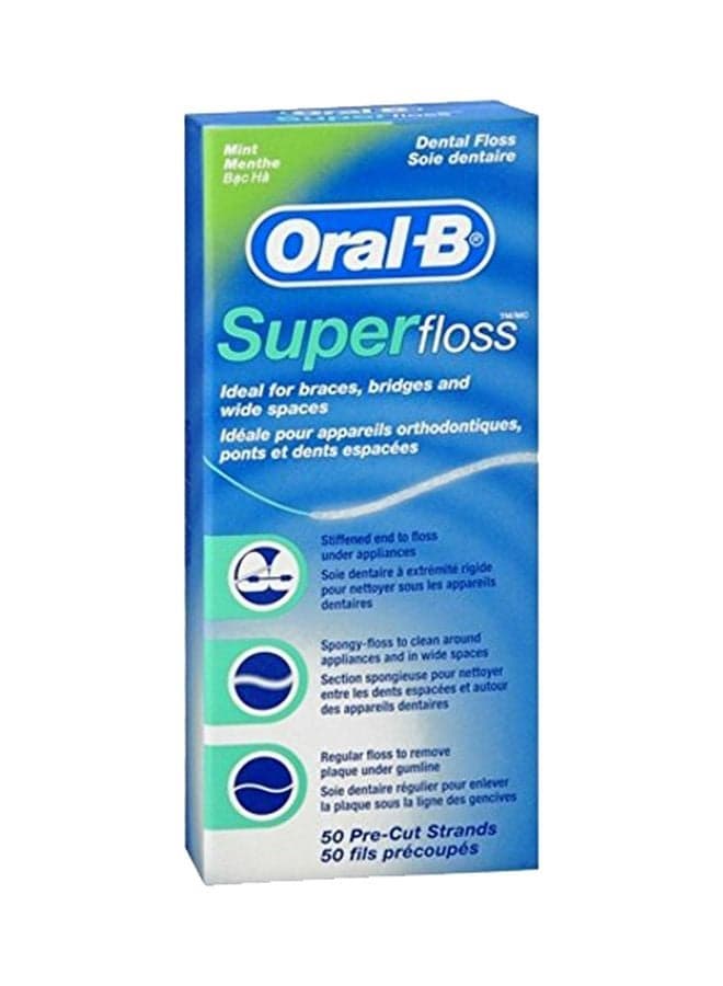 Pack Of 18 Super Floss Pre-Cut Strands White