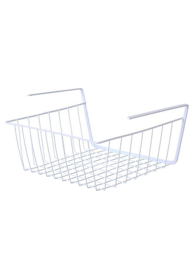 Shelf Hanging Storage Basket White