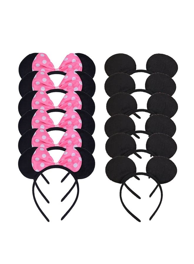Set of 12 Mickey Minnie Mouse Costume Headbands
