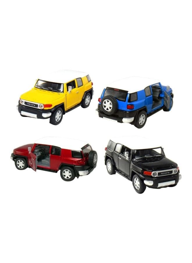 4-Piece Toyota Cruiser Car Multicolour