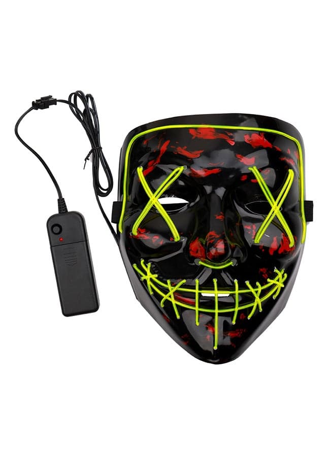 Led Flash Grimace Fluorescent Mask Multicolour 22.00x5.00x17.00centimeter