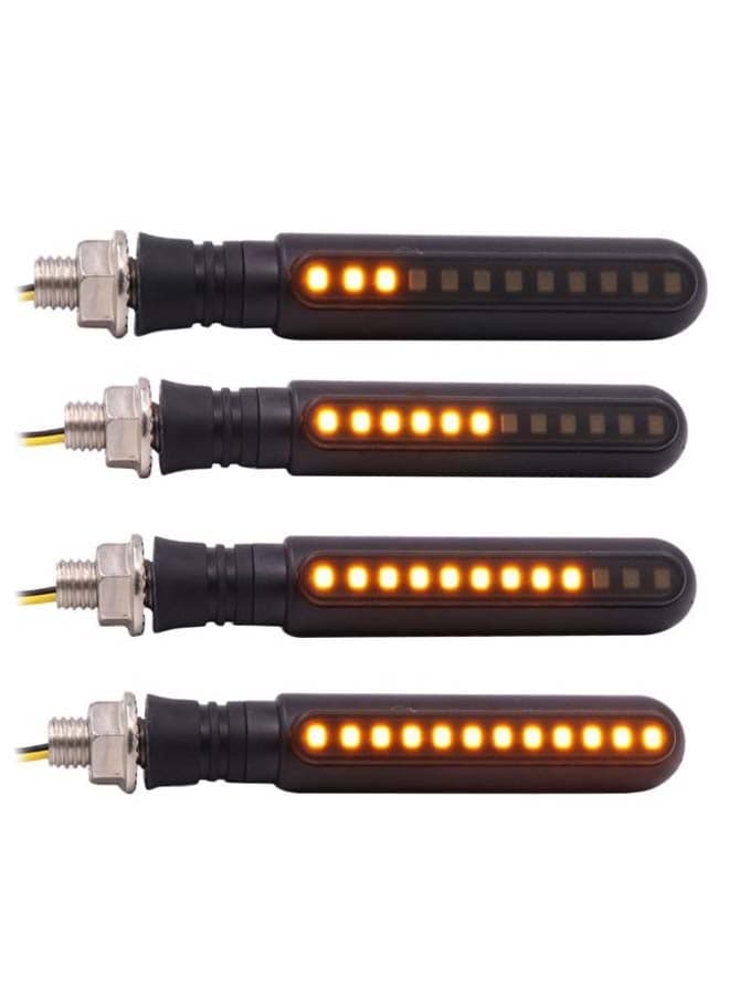 4-Piece Turn Signal Sequential LED Indicator Light Set