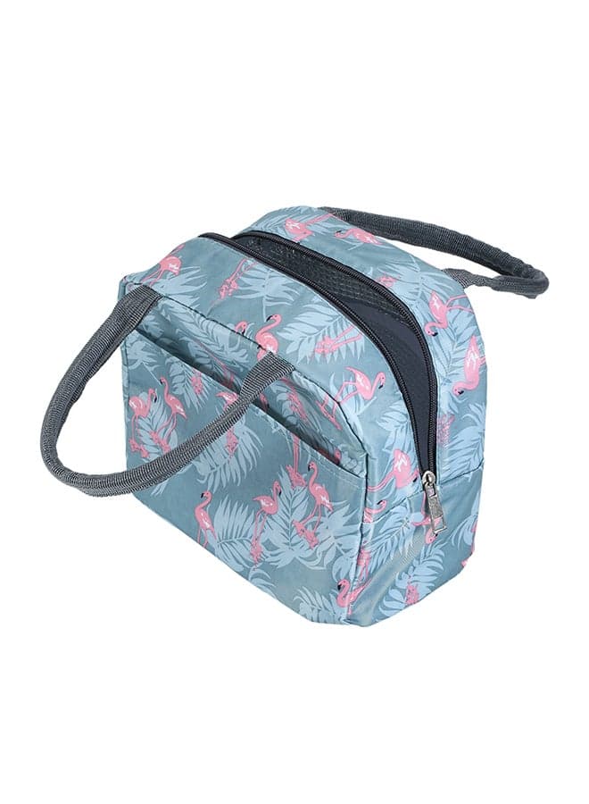 Printed Design Insulated Lunch Bag Blue/Pink