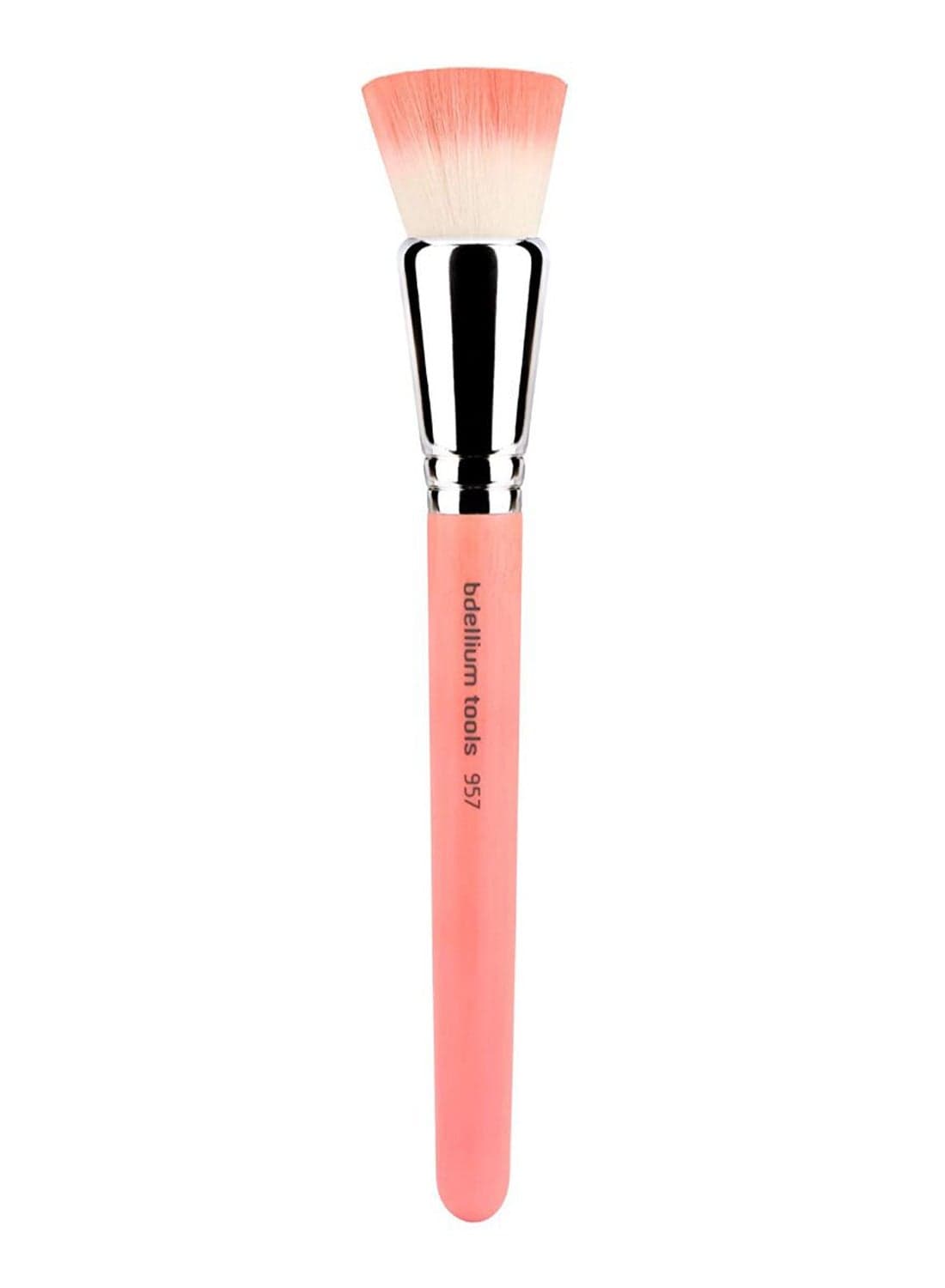 Bambu Precision Cheek Face Brush Pink/Silver