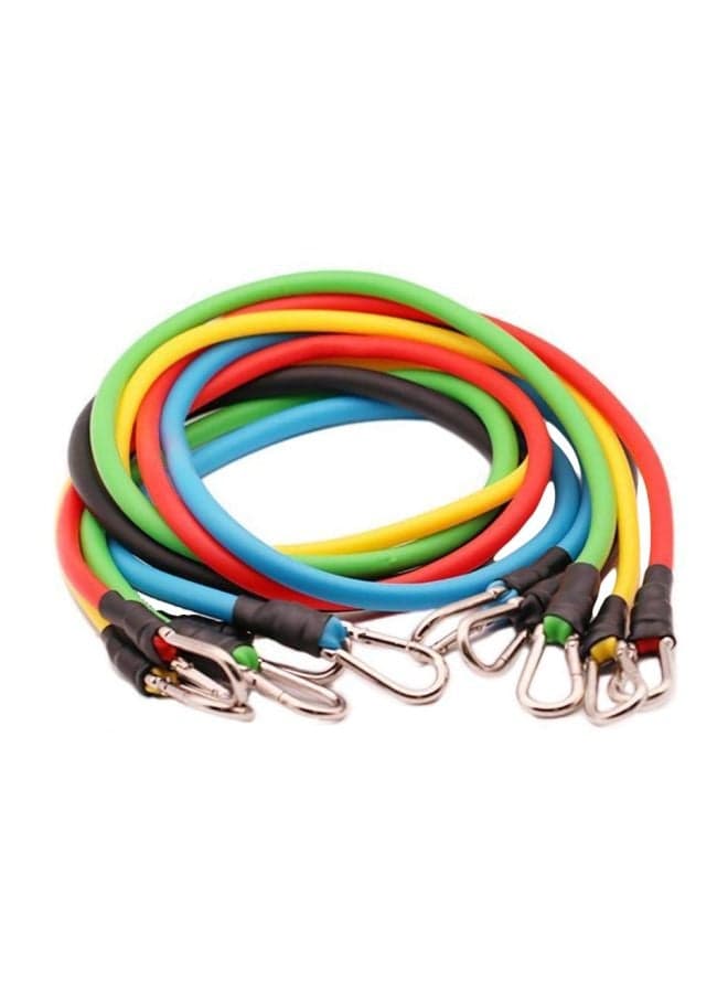 11-Piece Latex Resistance Exercise Band Set