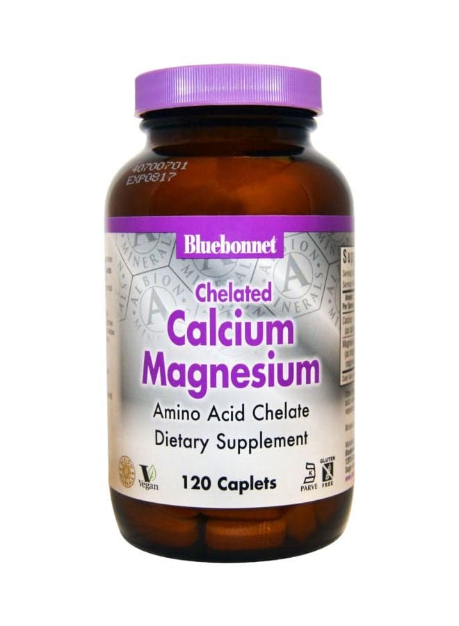 Chelated Calcium Magnesium Dietary Supplement - 120 Caplets