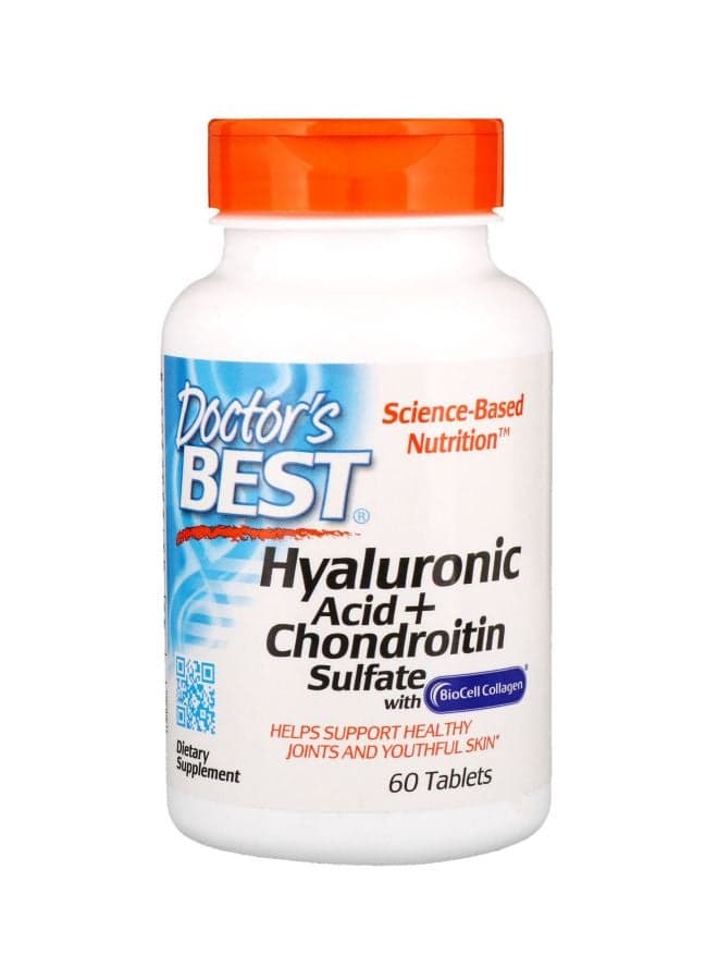 Hyaluronic Acid+Chondroitin Sulfate Dietary Supplement - 60 Tablets