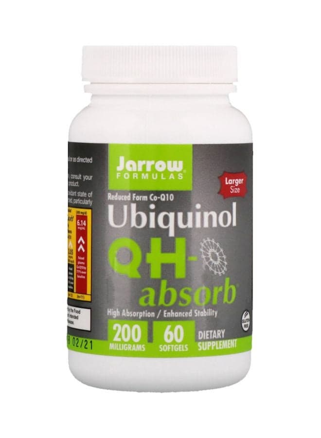 Ubiquinol QH-Absorb Dietary Supplement 200 mg - 60 Softgels