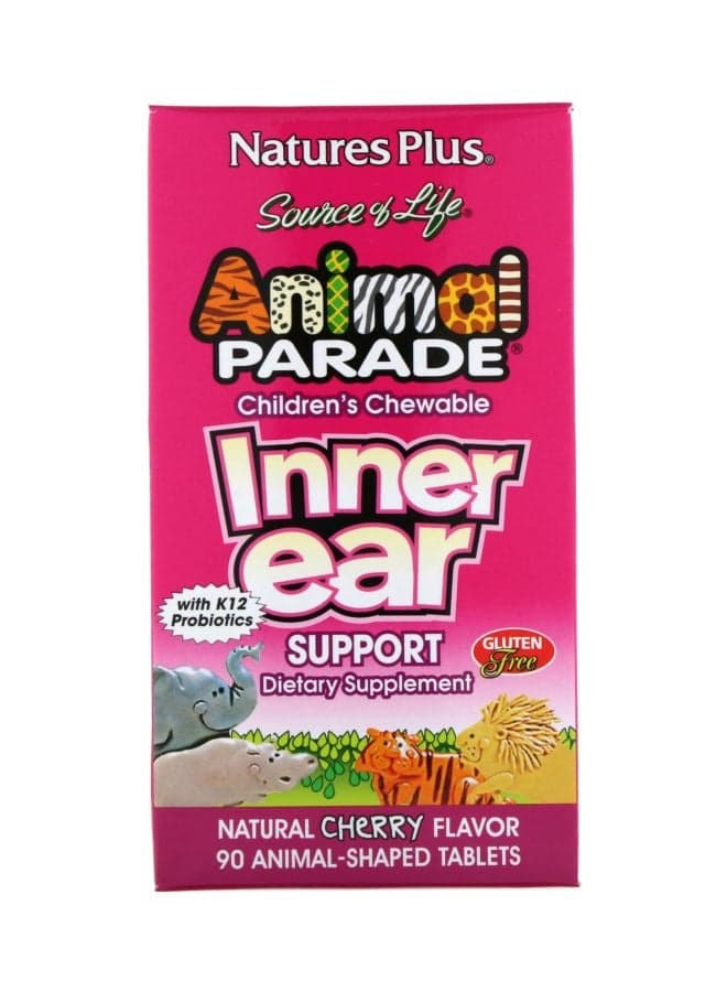 Animal Parade Inner Ear Support Dietary Supplement - 90 Animal-Shaped Capsules