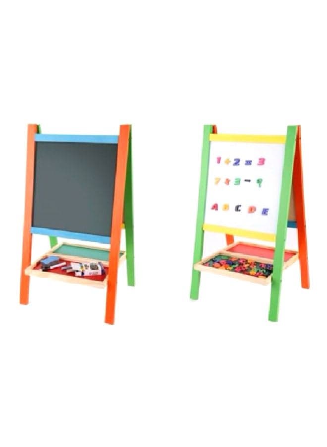 Wooden Blackboard Educational Toy Black/Orange/Green