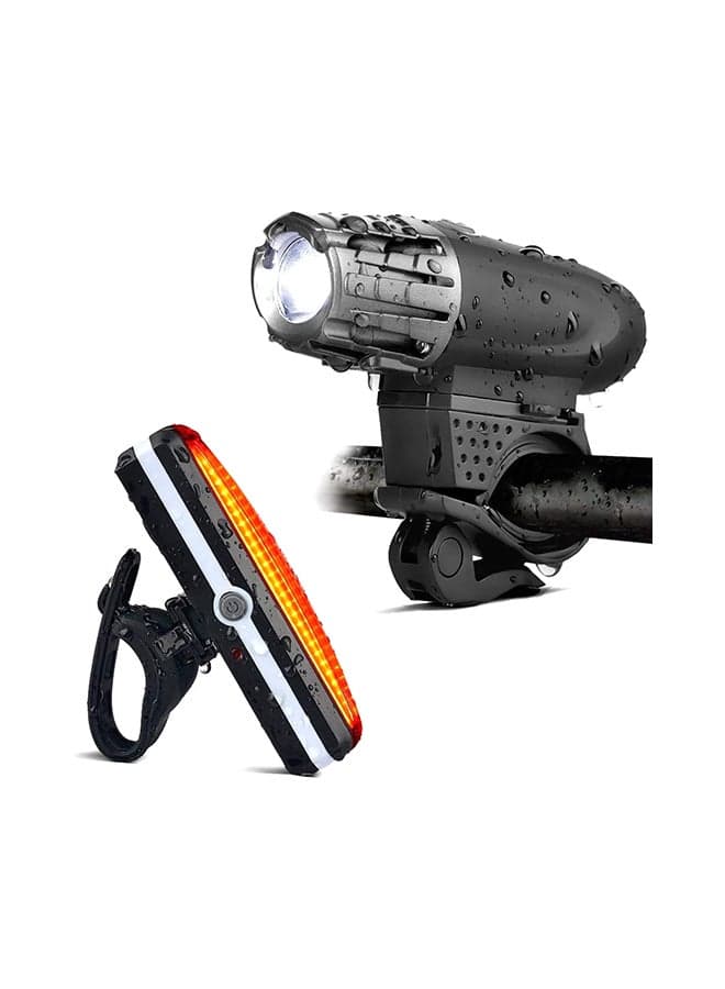 Rechargeable USB Waterproof Mountain Bicycle Headlight And Taillight Sets