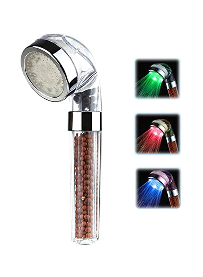 Variable Led Shower Head With Spa Filter Multicolour 8cm