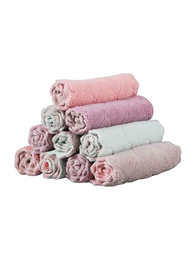10-Piece Kitchen Dishcloth Set Multicolour 29.4 x 21.8 x 7.9cm