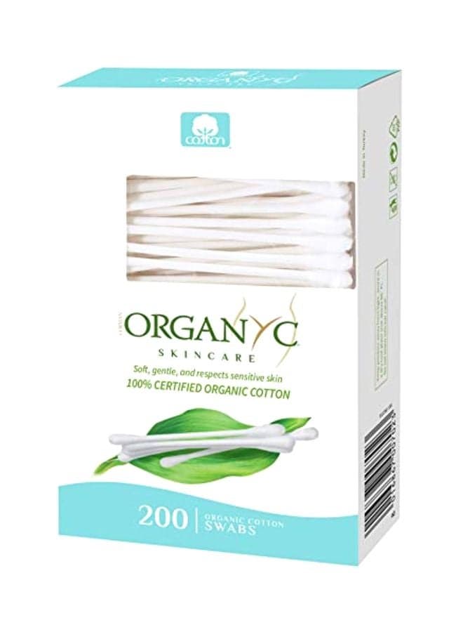 200-Piece Cotton Swab White
