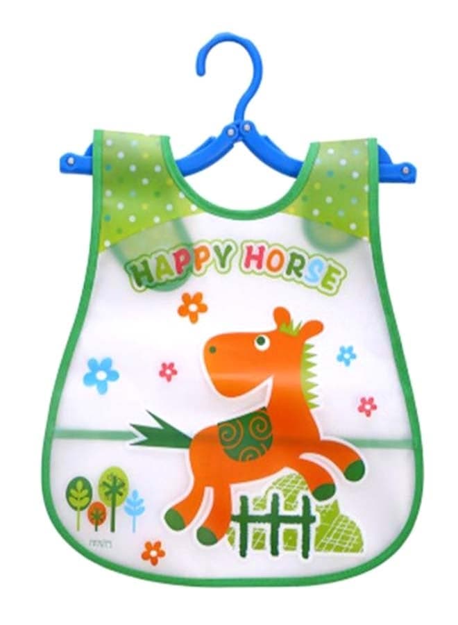 Cartoon Happy Horse Printed Feeding Bib