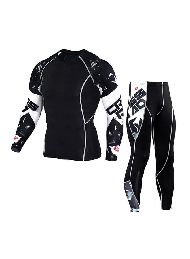 Activities Outdoor Sports Sets Tight Stretch Black