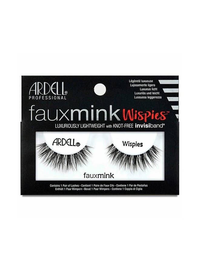Fauxmink Wispies False Eyelashes Black