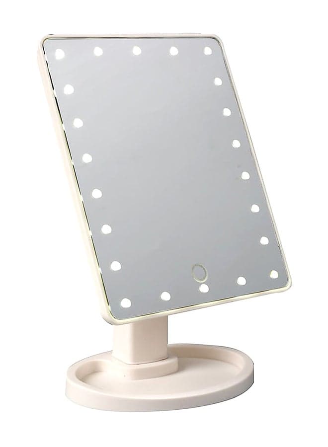 22 LED Lights Touch Screen Makeup Mirror White