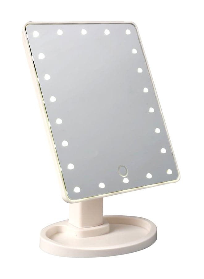 LED 22 Lights Touch Screen Makeup Mirror White
