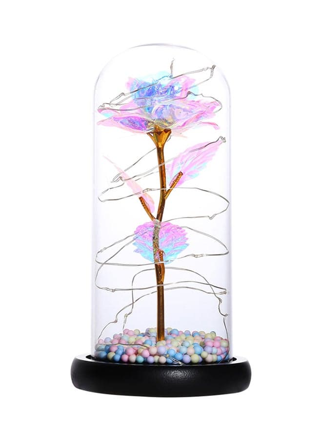Rose Flower LED String Light With Glass Cover Multicolour 26.50x13.50x13.50cm