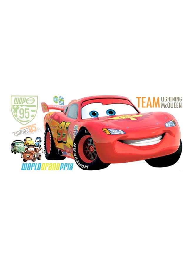 Disney Pixar Cars Lightning McQueen Giant Wall Decal Red