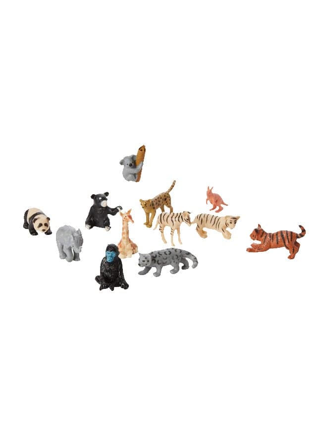 12-Piece Babies Nature Tube Animal Figure 12885