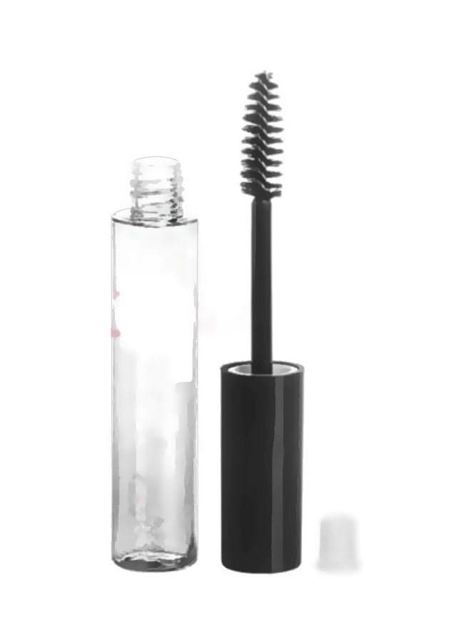 11-Piece Cosmetic Portable Empty Mascara Tube Black/Clear