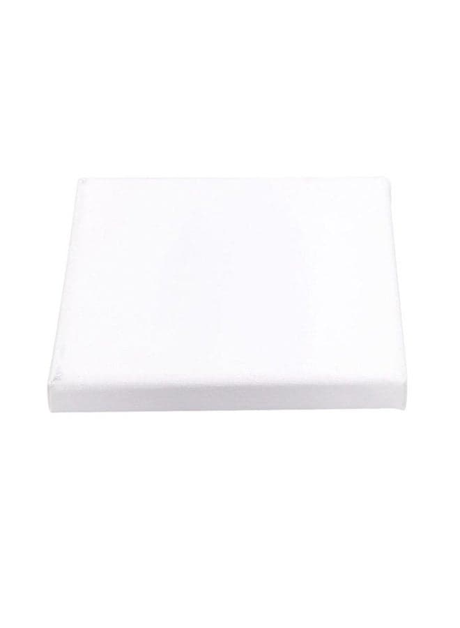 5-Piece Blank Square Artist Canvas Wooden Board Frame White