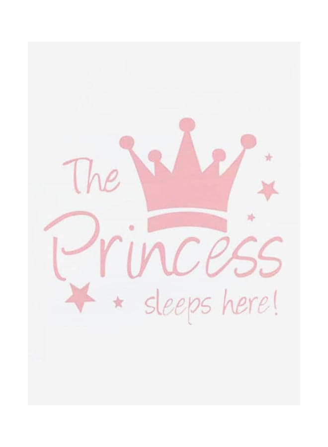 Letter Pattern Adhesive Wall Sticker Pink 38 x 44cm