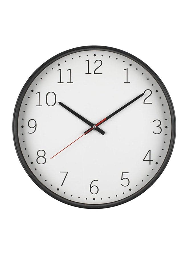Round Wall Clock Black/White 41centimeter