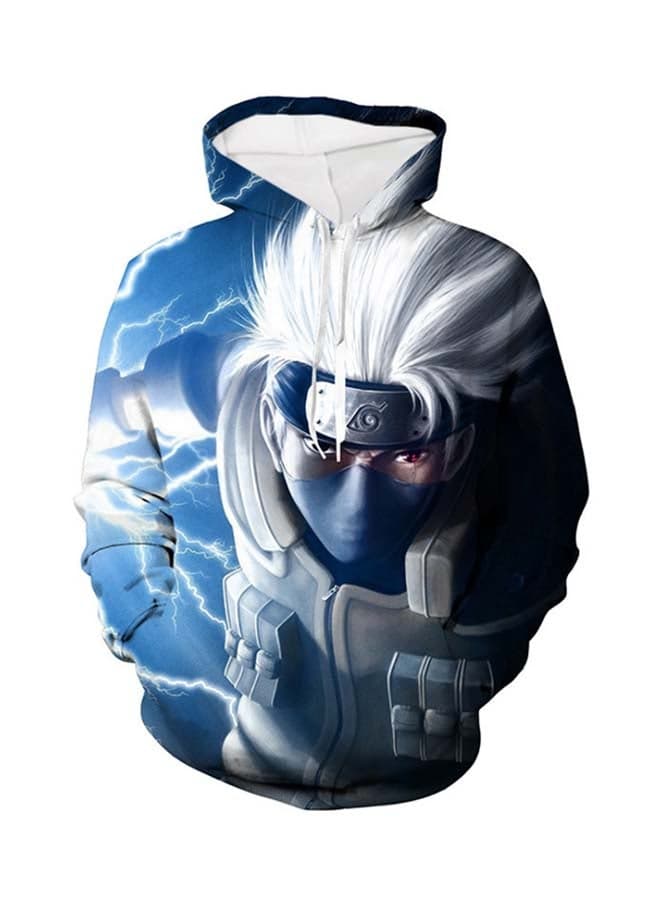 Naruto 3D Digital Printed Hoodie Multicolour