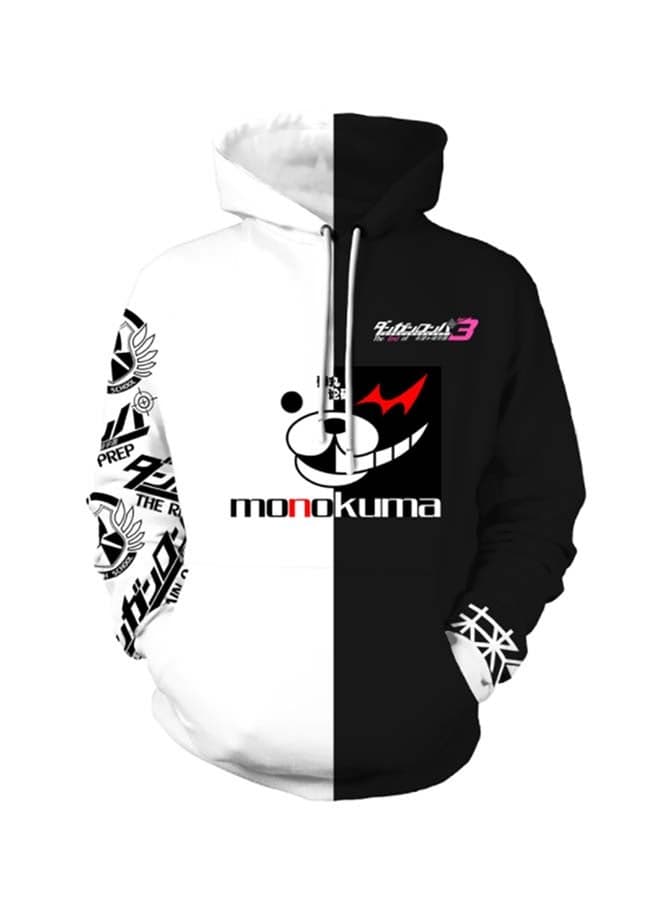Danganronpa Projectile Bear 3D Animation Hoodie Multicolour