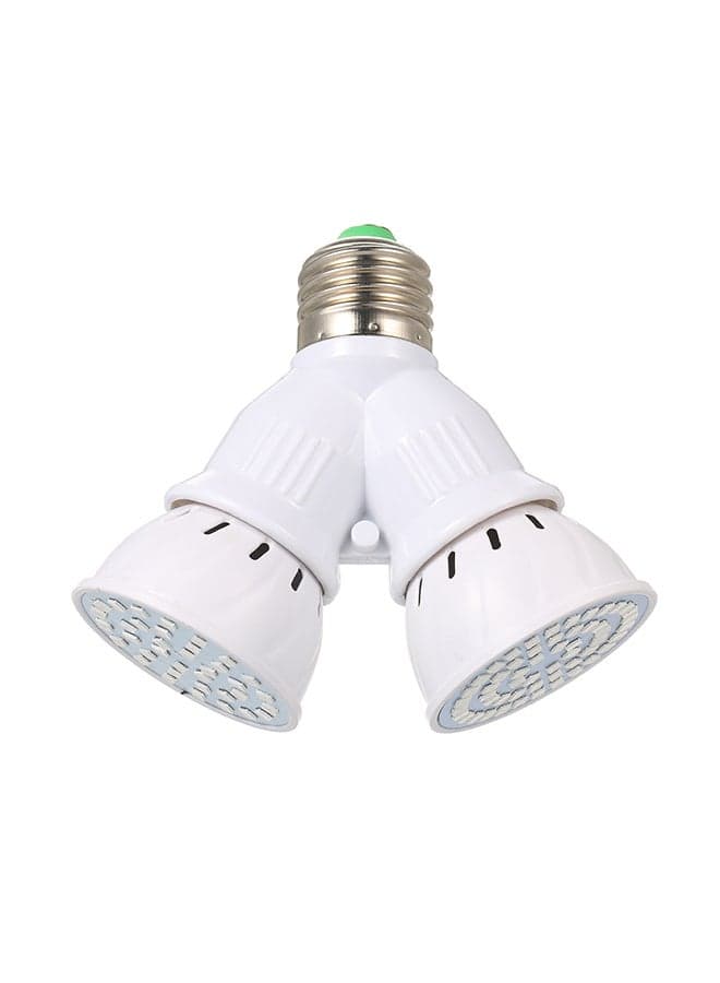 E27 Male To Female Y Shape LED Light Bulb Adapter White 12x4x10cm